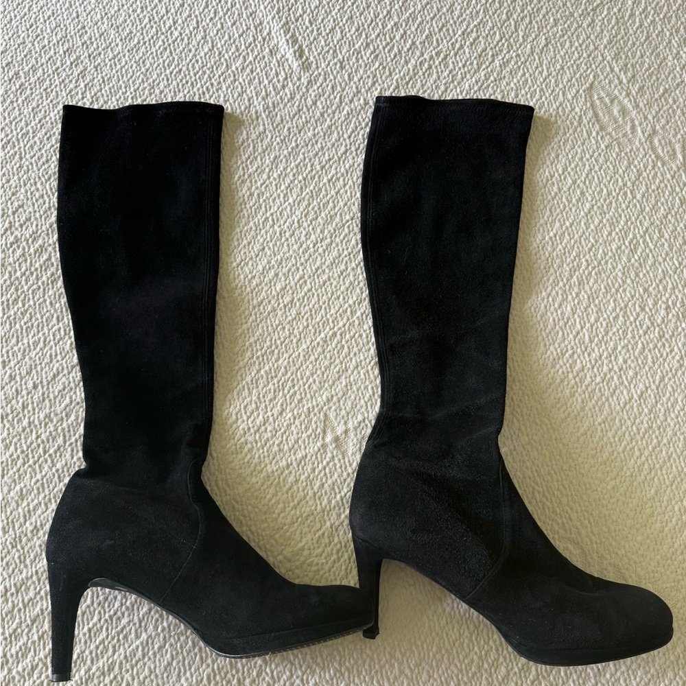 Stuart Weitzman Black Suede Boots